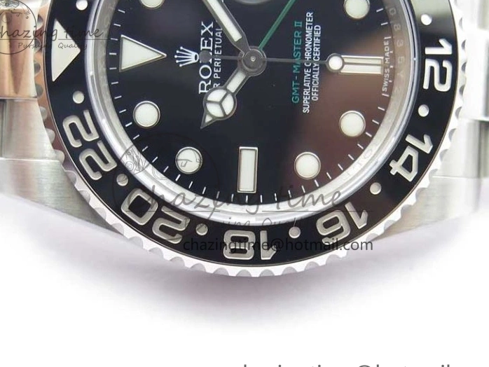 Master Black GMT A3186 Black Best II 116710LN Steel SS on Edition Bracelet 316L ROF Ceramic Dial 0422